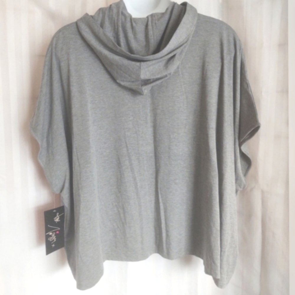 Twiggy London zip front lightweight poncho hoodie XL - Picture 2 of 7